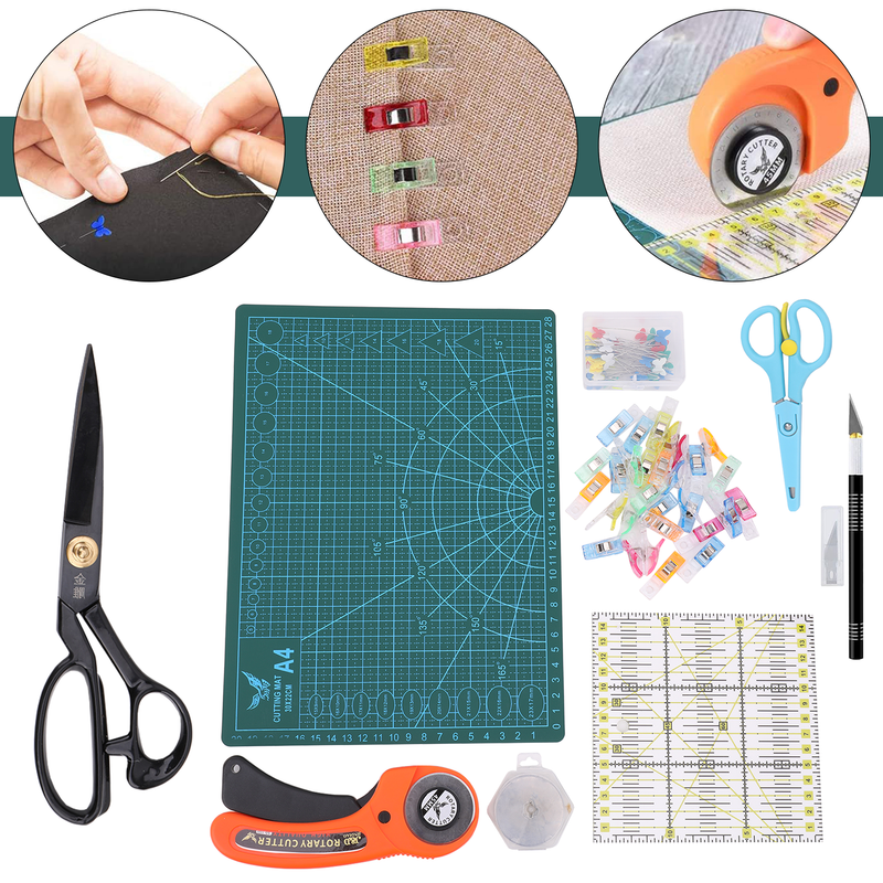 Leather Sewing & Craft Supplies Tools Kit For Leather Working, Hand Sewing Cutting