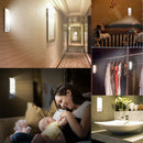 Motion Sensor Under Cabinet Lights Lithium Battery USB Rechargeable Adhesive LED Wall Lamps Drawer Kitchen Wardrobe Closet Night Lights