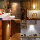 Motion Sensor Under Cabinet Lights Lithium Battery USB Rechargeable Adhesive LED Wall Lamps Drawer Kitchen Wardrobe Closet Night Lights
