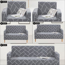 1/2/3/4 Seater High Quality Printed Sofa Covers Spandex Stretchable Polyester Sofa Protector