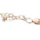 40" Silver, Gold Diamante Mesh Waist Chain Belt with Heart Flower for Women Fashion Accessory