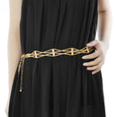 Silver, Gold Rhinestone Diamante Waist Chain Belt for Women Fashion Accessory 