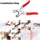 9.5mm PRYM Snap Poppers Ring Press Press Studs With Fixing Plier For DIY Craft Project, Custom Clothing