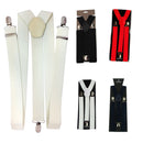 Men’s Adjustable Braces Y Shape Heavy Duty Clip On Suspenders for Trousers, Jeans, 25mm