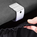 Transparent Table Skirting Clips, Plastic Tablecloth Clips With Hook & Loop Strips - 12pcs