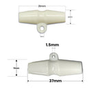 Plastic Olive Shape Toggle Shank Duffle Buttons Single Hole For Sweater, Jackets