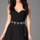 40" Peacock Design Diamante Rhinestone Waist Chain Belts for Women Fashion Accessory - Silver, Green, Pink