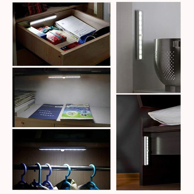 LED Motion Sensor Portable Tube Light for Wardrobe Cabinets and Wall Closets Staircases