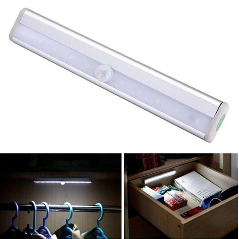 LED Motion Sensor Portable Tube Light for Wardrobe Cabinets and Wall Closets Staircases