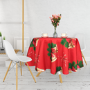 Tablecloth Christmas Washable Polyester Festive Table Cover Xmas Decoration  Christmas Party