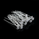 Rose Flower Crystal Rhinestone Hair Pins Hairstyling Accessory for Wedding, Bridal, Jewellery