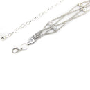 Silver, Gold Rhinestone Diamante Waist Chain Belt for Women Fashion Accessory 