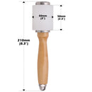 Leather Nylon Hammer Wooden Handle Carving Mallet For Leather Craft DIY Tool