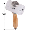 Leather Nylon Hammer Wooden Handle Carving Mallet For Leather Craft DIY Tool