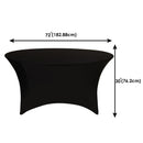 Round Spandex Table Linen Stretchable Tablecloth for Banquets, Trade Shows, Cocktail Parties