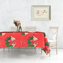 Tablecloth Christmas Washable Polyester Festive Table Cover Xmas Decoration  Christmas Party