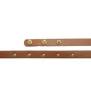 13mm Women's Brown Leather Waist Belt with Stylish Gold Hook Clasp, Fully Adjustable Beautiful Fashion Accessory for Casual, Formal & Western Outfits