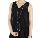  Women's Thin Chain Belt Pearl Beads with Diamante Rings with clasp locks adjustments for Fashion, Fancy Party Dresses, Wedding Gowns - Gold, Silver