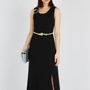 Gold Stretchable Spring Waist Belt for Women Fashion  Accessory - Small, Medium