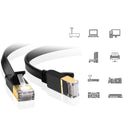 CAT 7 Ethernet Cable RJ45 LAN Network Flat Patch Cord 10Gbps for Laptop, Switch, Play Station, Modem - 1 metre