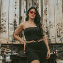 13mm Women's Brown Leather Waist Belt with Stylish Gold Hook Clasp, Fully Adjustable Beautiful Fashion Accessory for Casual, Formal & Western Outfits