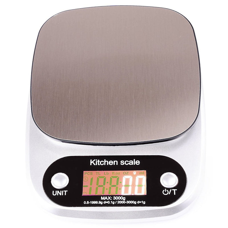 Electronic Digital Kitchen Weighing Scale with 4 Units Tare Function