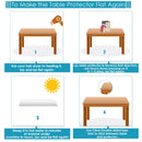 1.5mm Thick, Clear Plastic Table Cover Acrylic Table Protector For Tables, Furniture Surface