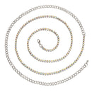 Silver With Ab Rhinestone