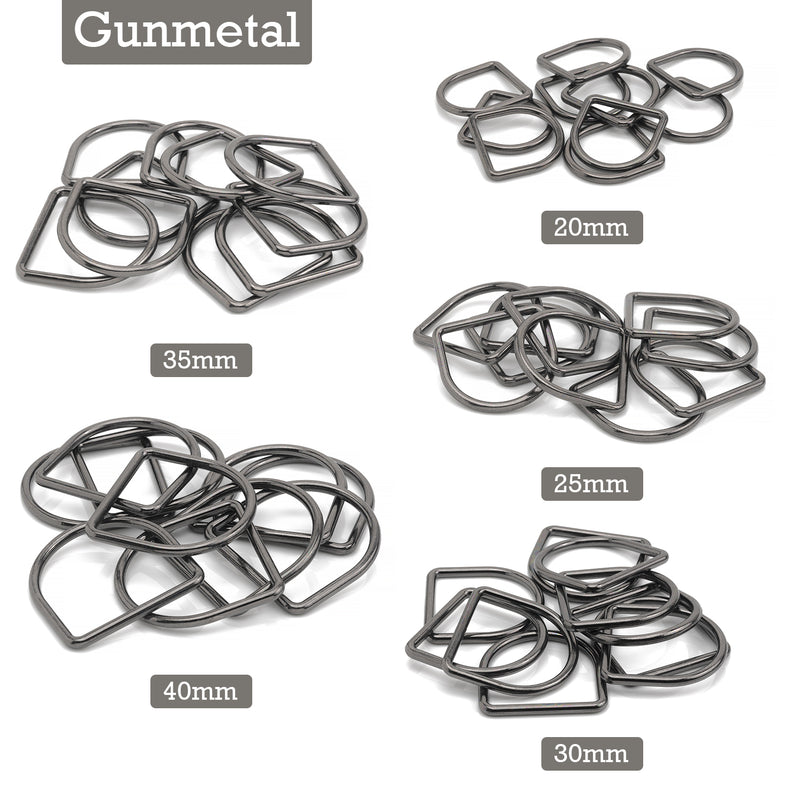 Solid Welded D Ring Metal Fasteners For Leather Craft, Hand Bag, Webbing Strap