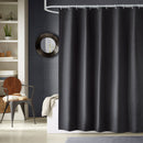 Shower Curtain With Hooks, Waterproof Polyester Fabric, Washable Bath Curtain UK