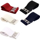 Women's Elasticated Corset Belt with Three Silver Hook Fastening Buckles - 3" Wide Fully Adjustable and Stretchable - Suitable for Formal Attires or Casual Wear