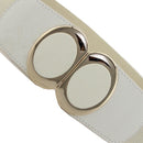 60mm Elastic Waist Belt with Gold Buckle for Women Fashion Accessory