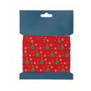 Christmas Grosgrain Ribbon for Gift Wrapping, Xmas Festive Decoration, Bows Making