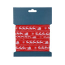 Christmas Grosgrain Ribbon for Gift Wrapping, Xmas Festive Decoration, Bows Making