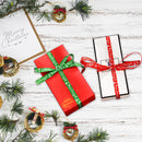 Christmas Grosgrain Ribbon for Gift Wrapping, Xmas Festive Decoration, Bows Making