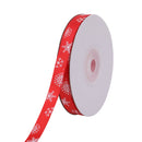 Christmas Grosgrain Ribbon for Gift Wrapping, Xmas Festive Decoration, Bows Making