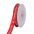 Christmas Grosgrain Ribbon for Gift Wrapping, Xmas Festive Decoration, Bows Making