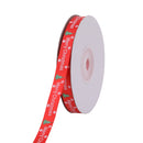 Christmas Grosgrain Ribbon for Gift Wrapping, Xmas Festive Decoration, Bows Making