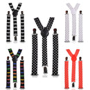 Men’s Adjustable Braces Y Shape Heavy Duty Clip On Suspenders for Trousers, Jeans, 25mm